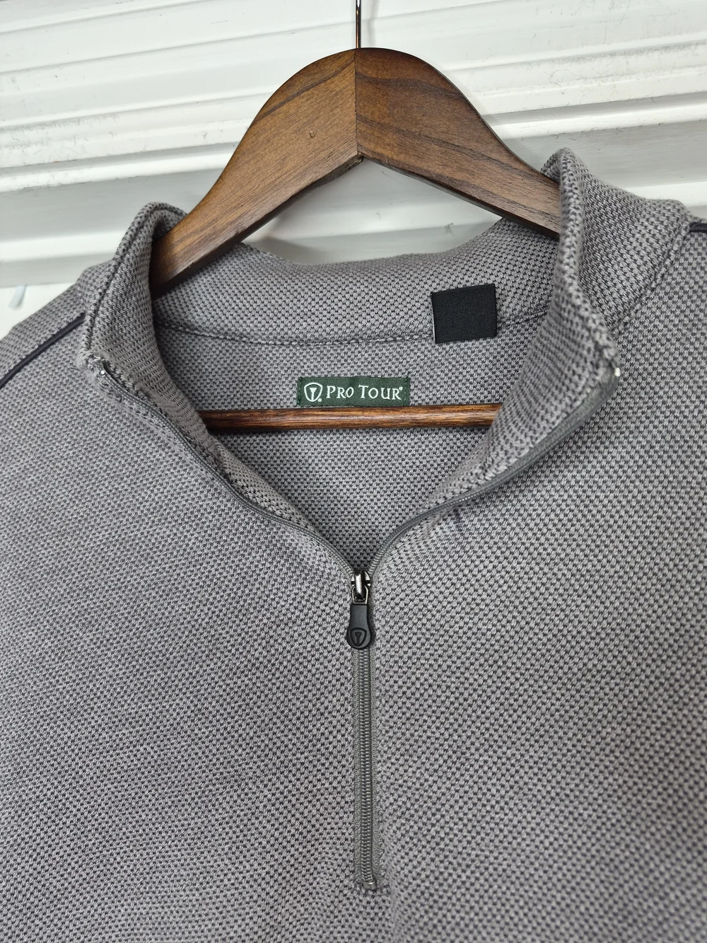 Pro Tour Men's Half-Zip Pullover Sweater - Gray Xl